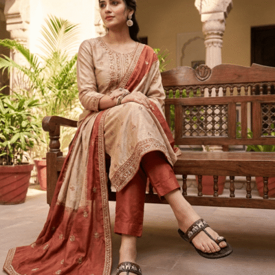 Vintage Brown - Chamba Chappal for women