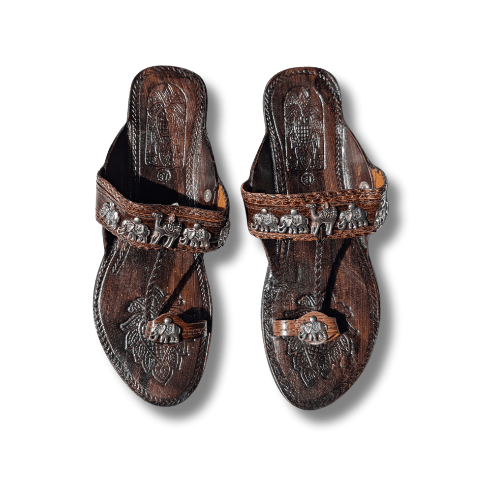 Vintage Brown - Chamba Chappal for women