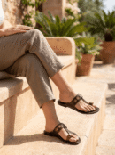 Chamba Chappal Ladies Brown  Genuine Leather